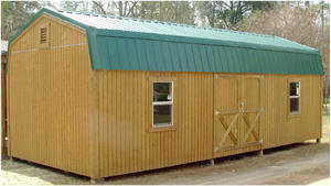 12x28 Lofted Barn with Metal Roof
